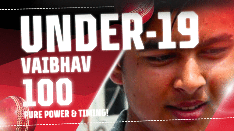 Vaibhav Suryavanshi Under 19 100